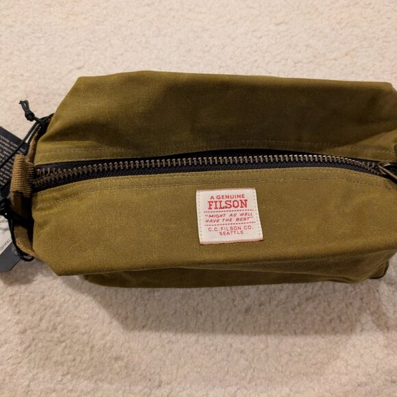 Filson Tin Cloth Travel Kit, Dark Tan - Picture 3 of 10